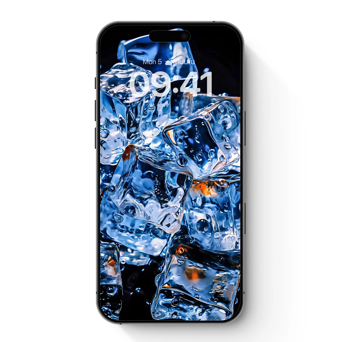 Crystal Clarity: Ice Cubes in Ethereal Light