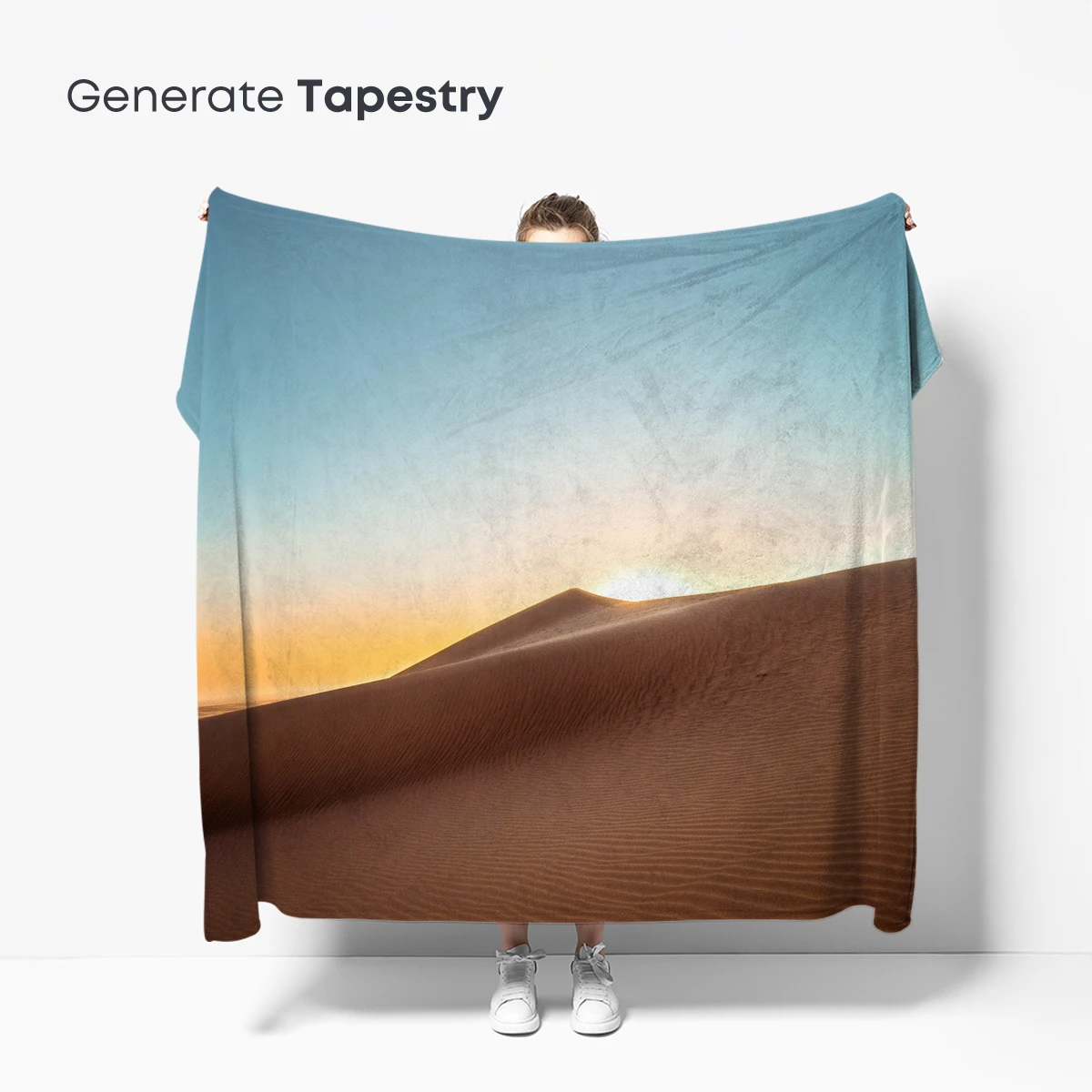 Golden Dunes at Dawn: Serene Desert Landscape - Image 5