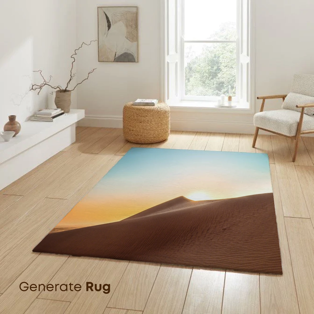 Golden Dunes at Dawn: Serene Desert Landscape - Image 6