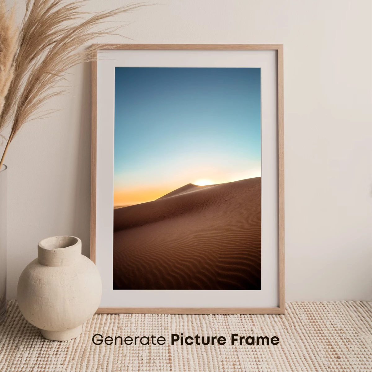 Golden Dunes at Dawn: Serene Desert Landscape - Image 7