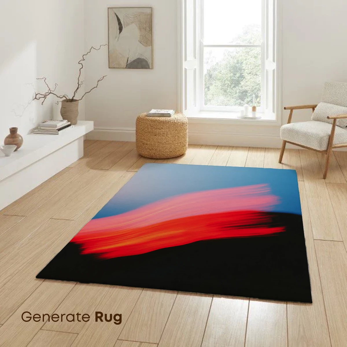 Fiery Sunset Wave: Abstract Motion Art - Image 6