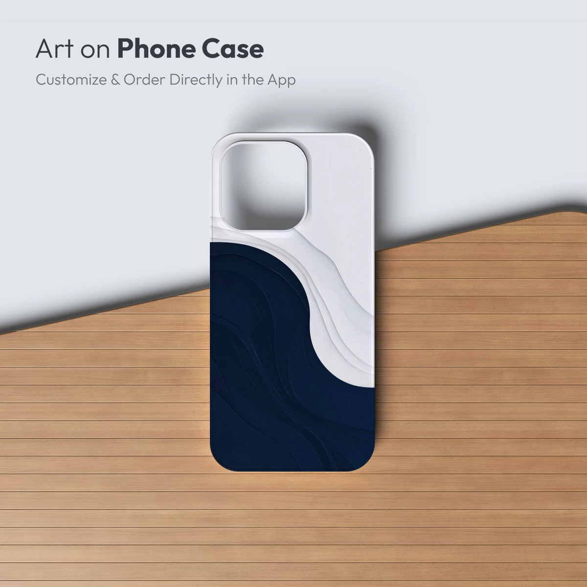 Elegant Navy Waves: Abstract Fluidity in Motion - Image 3