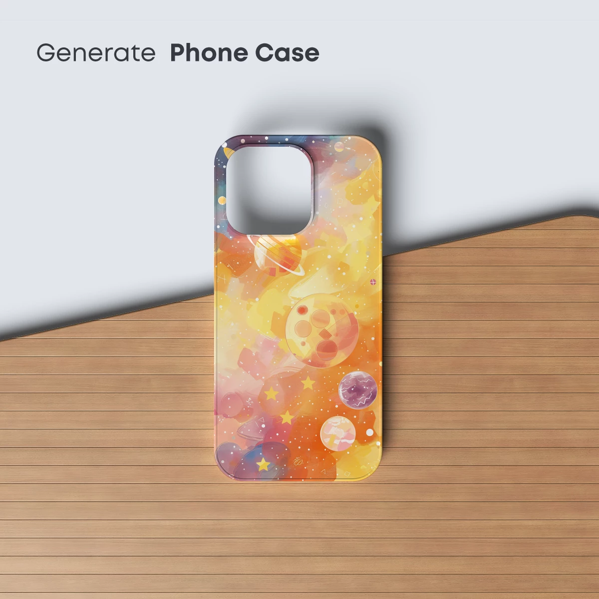 Cosmic Dreamscape: Whimsical Planets in Pastel Harmony - Image 3