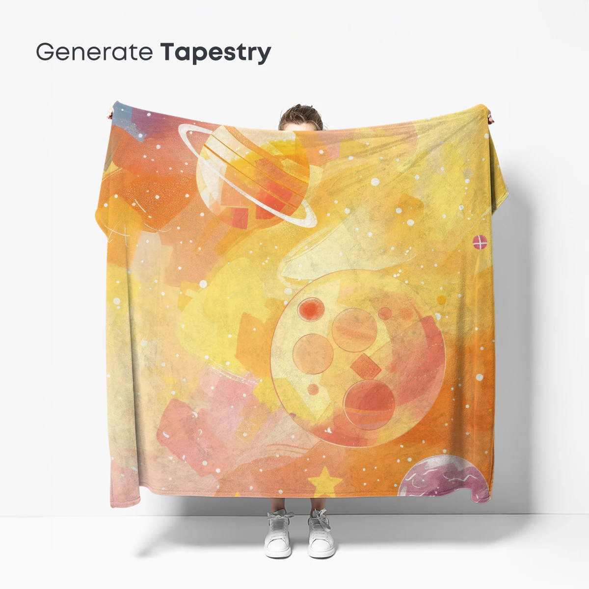 Cosmic Dreamscape: Whimsical Planets in Pastel Harmony - Image 5