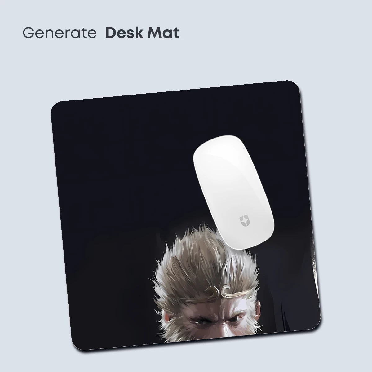 Mystic Monkey Sage: Ethereal Warrior in Monochrome - Image 4