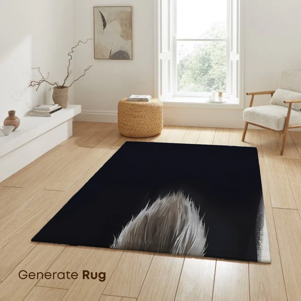 Mystic Monkey Sage: Ethereal Warrior in Monochrome - Image 6