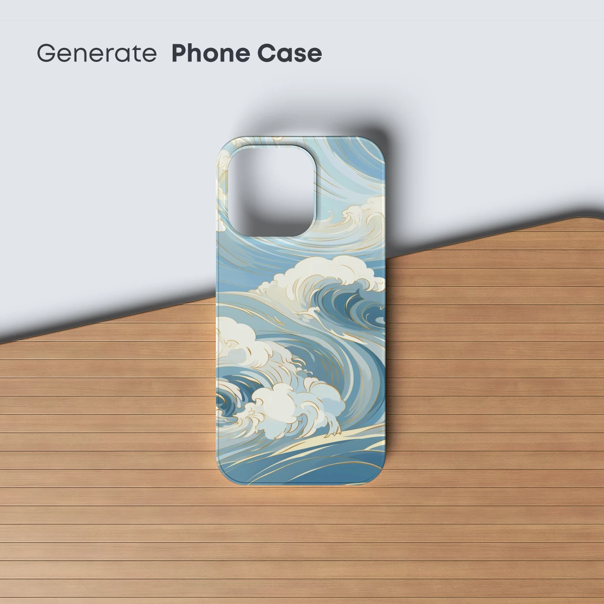 Elegant Ocean Waves: Hokusai-Inspired Artistry - Image 3
