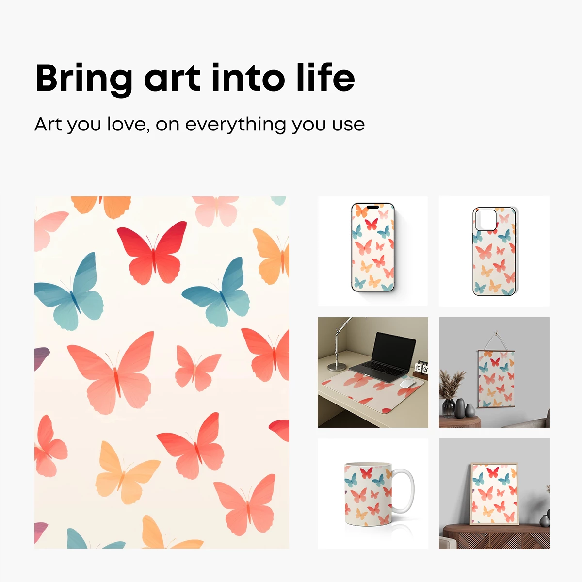 Butterfly Symphony in Pastel Hues - Image 2