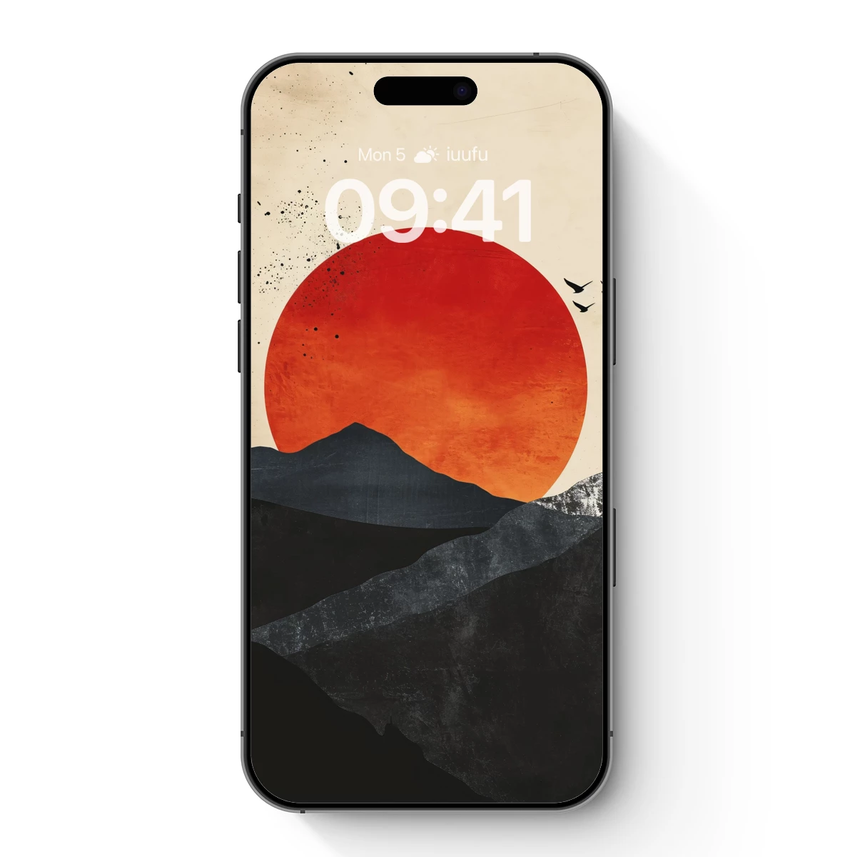 Eternal Sunset: Minimalist Mountain Silhouettes