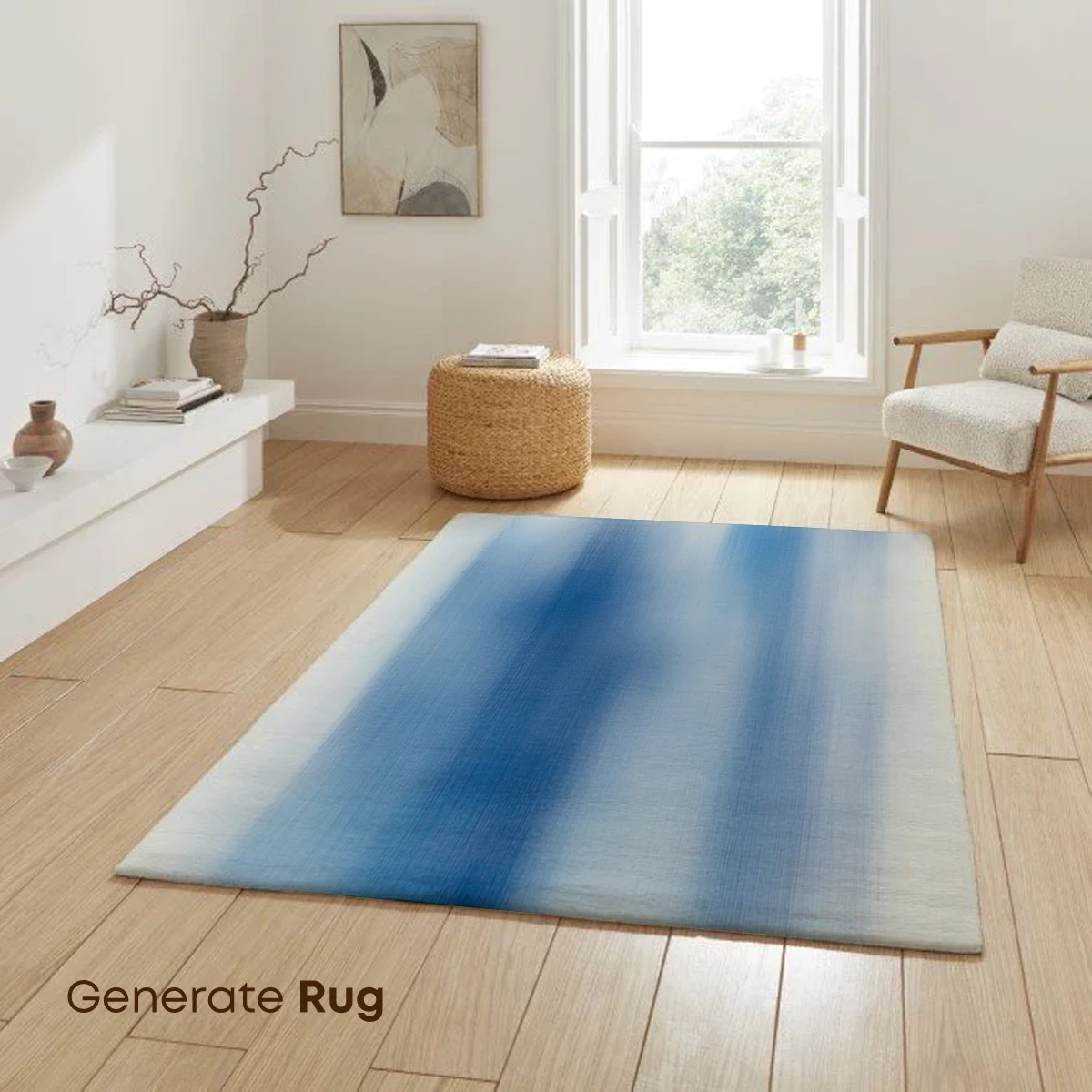 Blue Haze Elegance: Abstract Ethereal Forms - Image 6