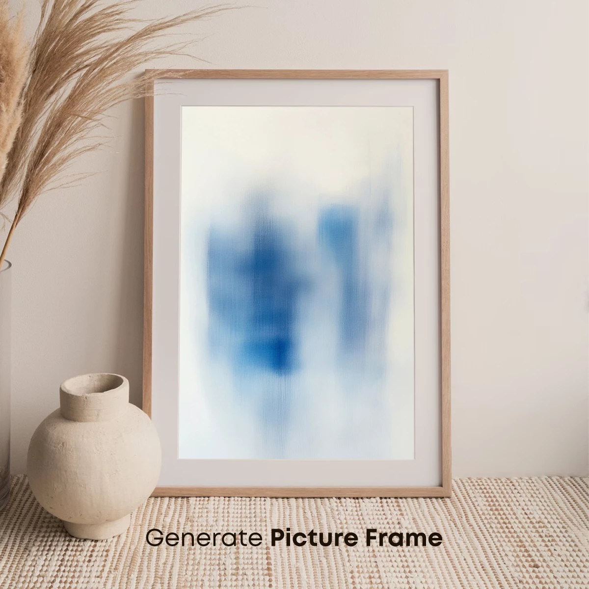 Blue Haze Elegance: Abstract Ethereal Forms - Image 7