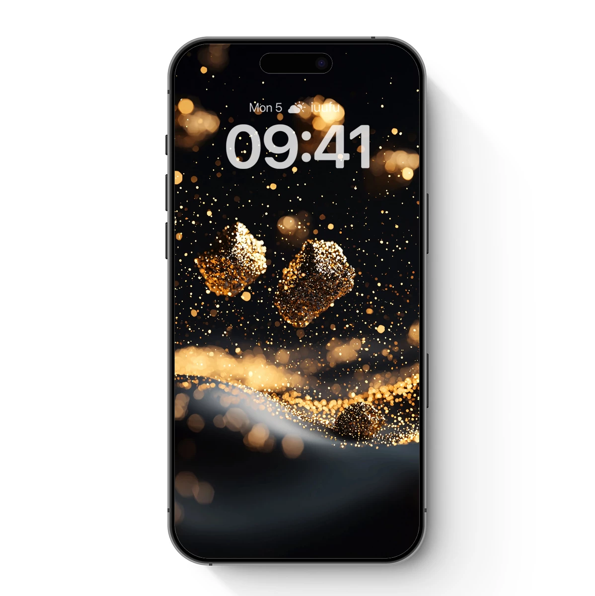 Golden Stardust Elegance: A Celestial Dance of Light