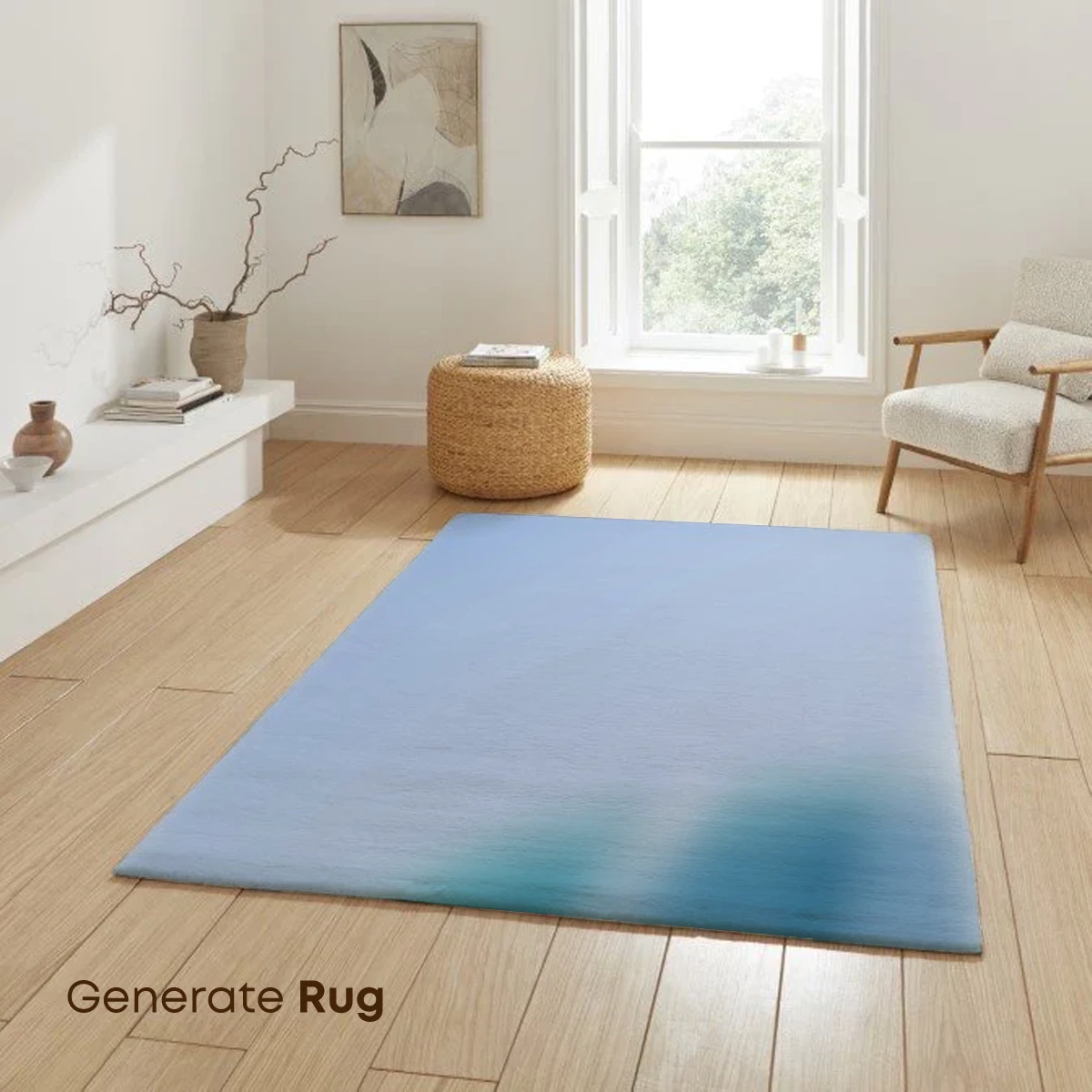 Blurred Horizon: Ethereal Waves in Soft Blues - Image 6