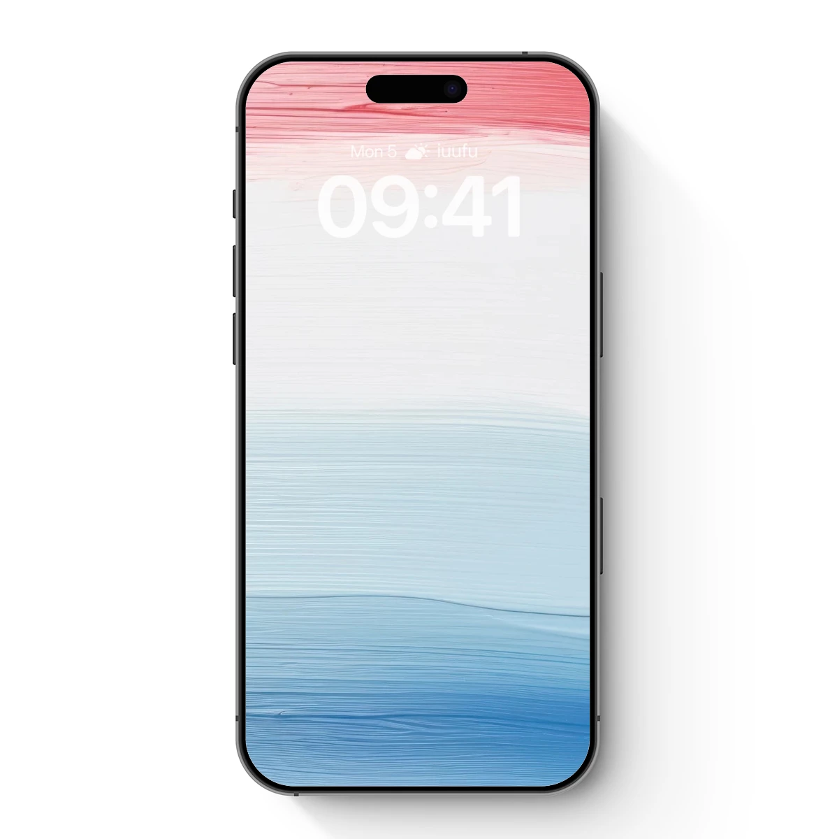 Abstract Horizon Layers: Red, White, and Blue Harmony