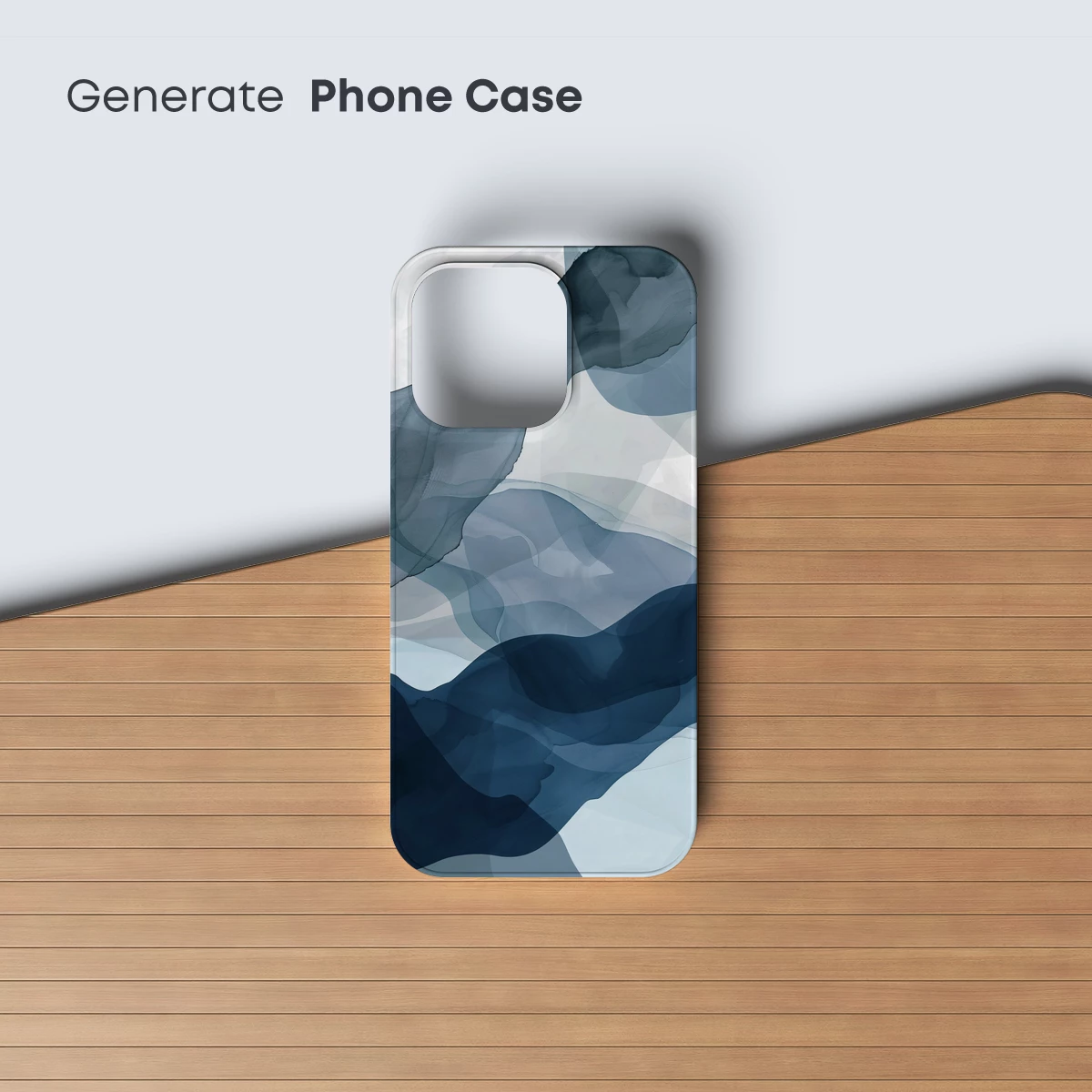 Ethereal Watercolor Waves: A Symphony of Blues - Image 3