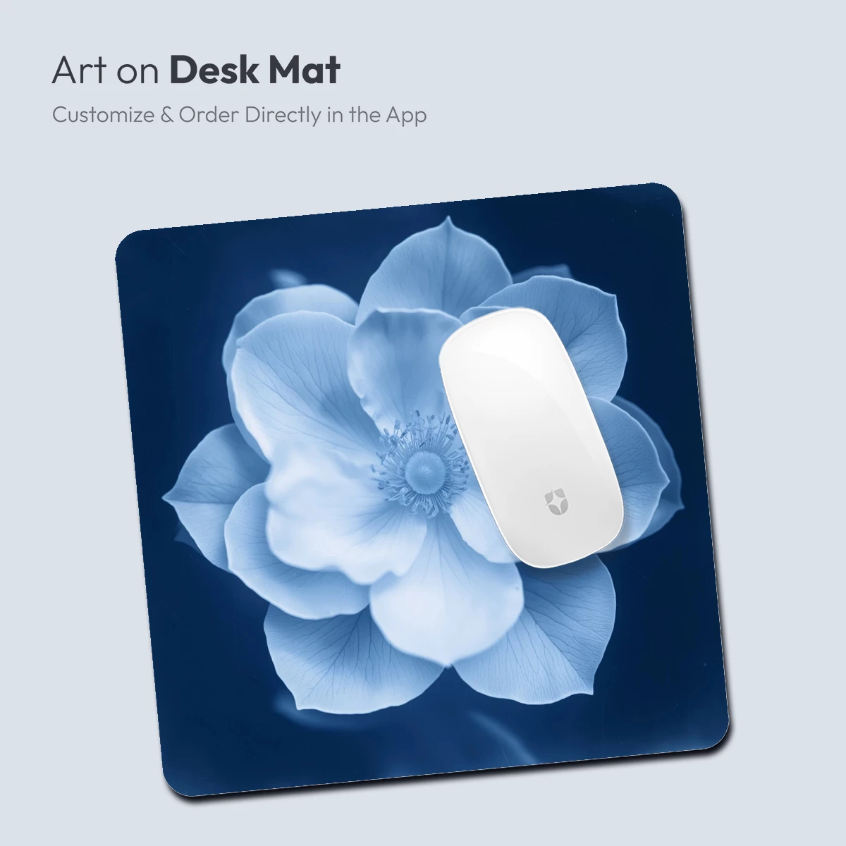 Cyanotype Bloom: Ethereal Flower in Monochrome Blue - Image 4