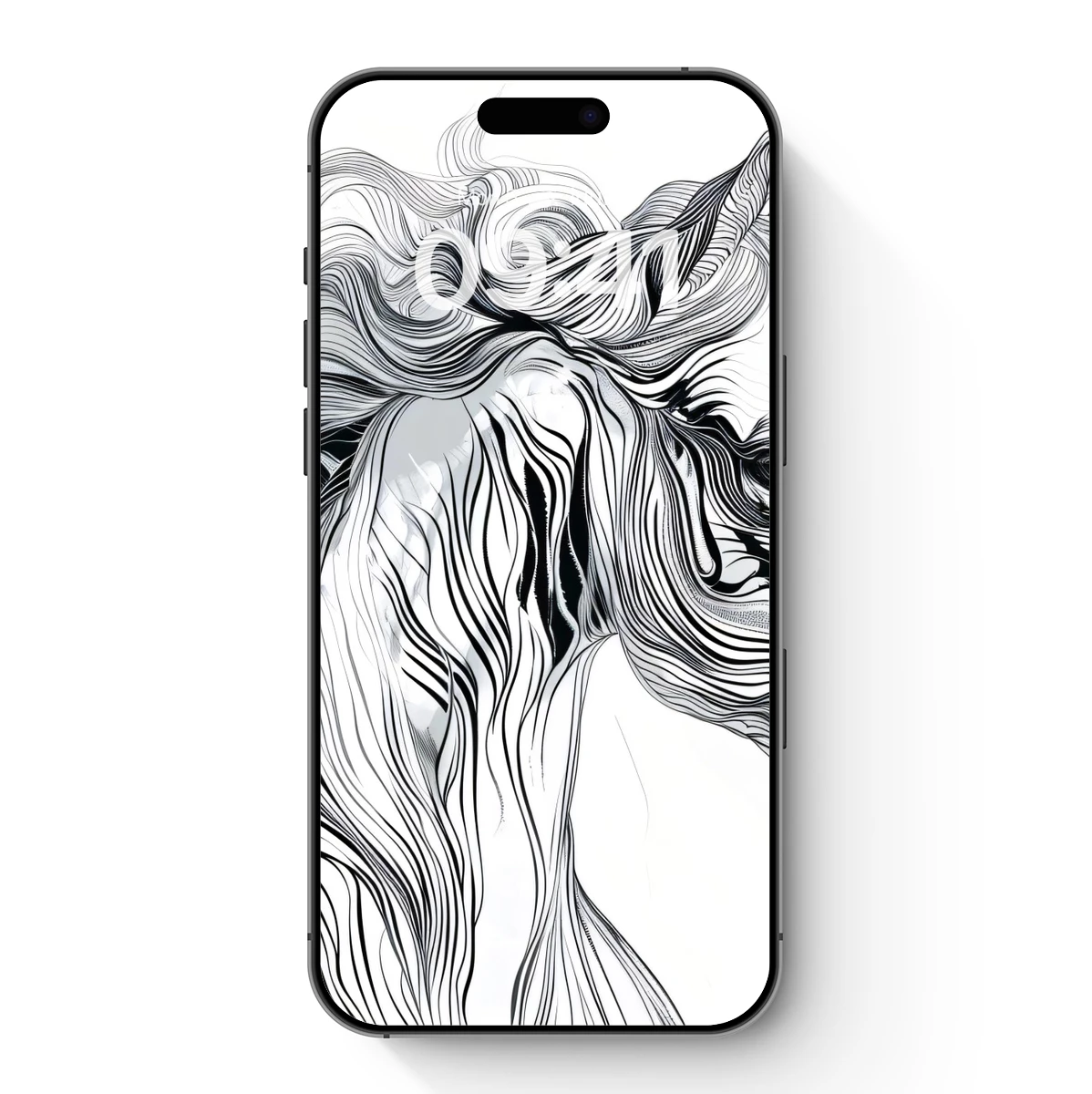 Elegant Line Art Horse: Dynamic Flow and Grace