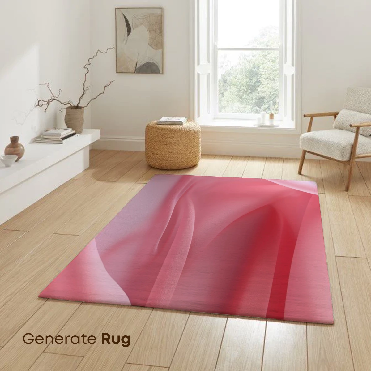 Ethereal Pink Silk Drapery - Image 6