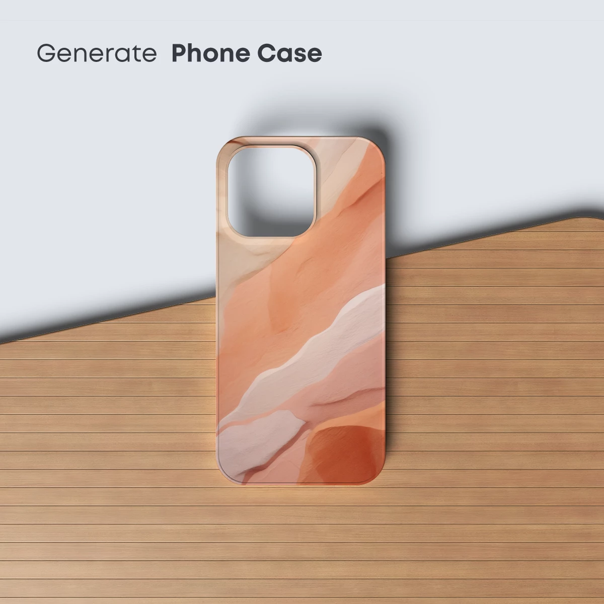 Desert Symphony in Peach and Cream - Image 3