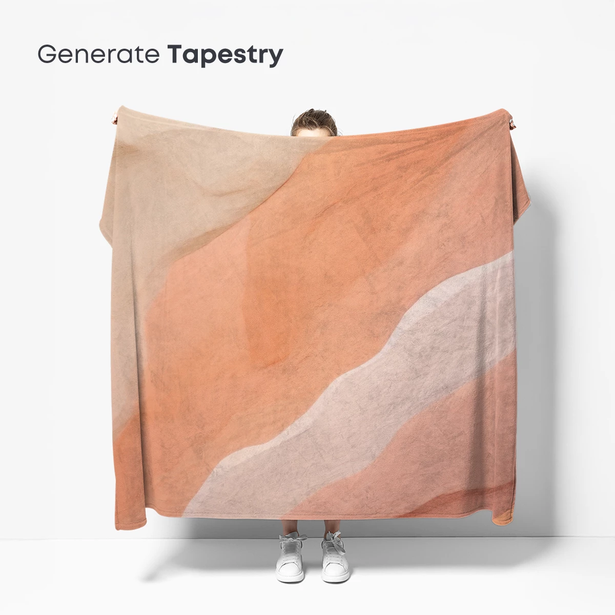 Desert Symphony in Peach and Cream - Image 5