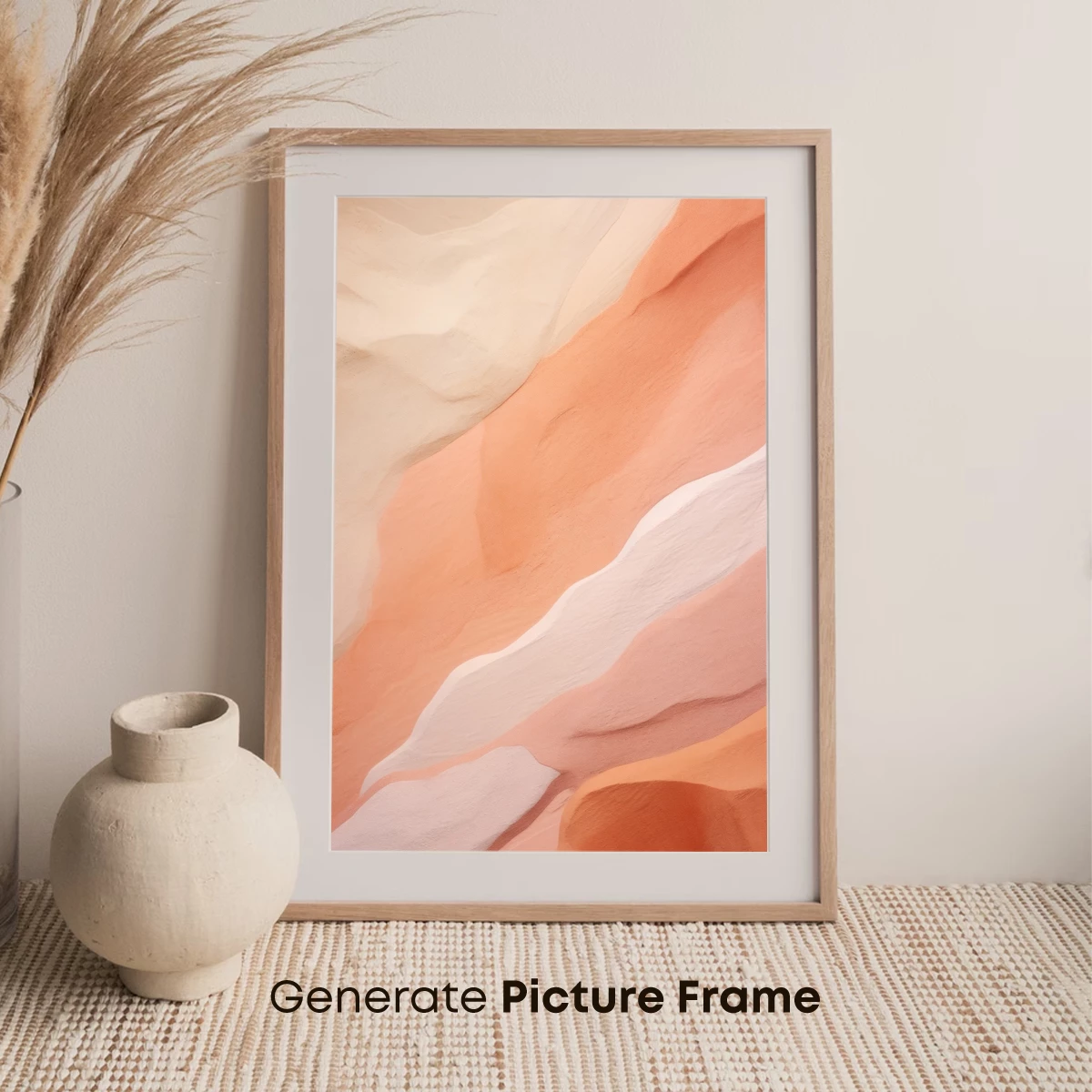 Desert Symphony in Peach and Cream - Image 7