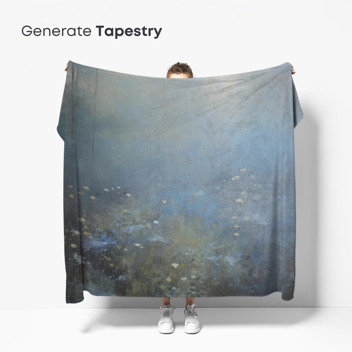 Misty Dawn Meadow: Ethereal Floral Haze - Image 5