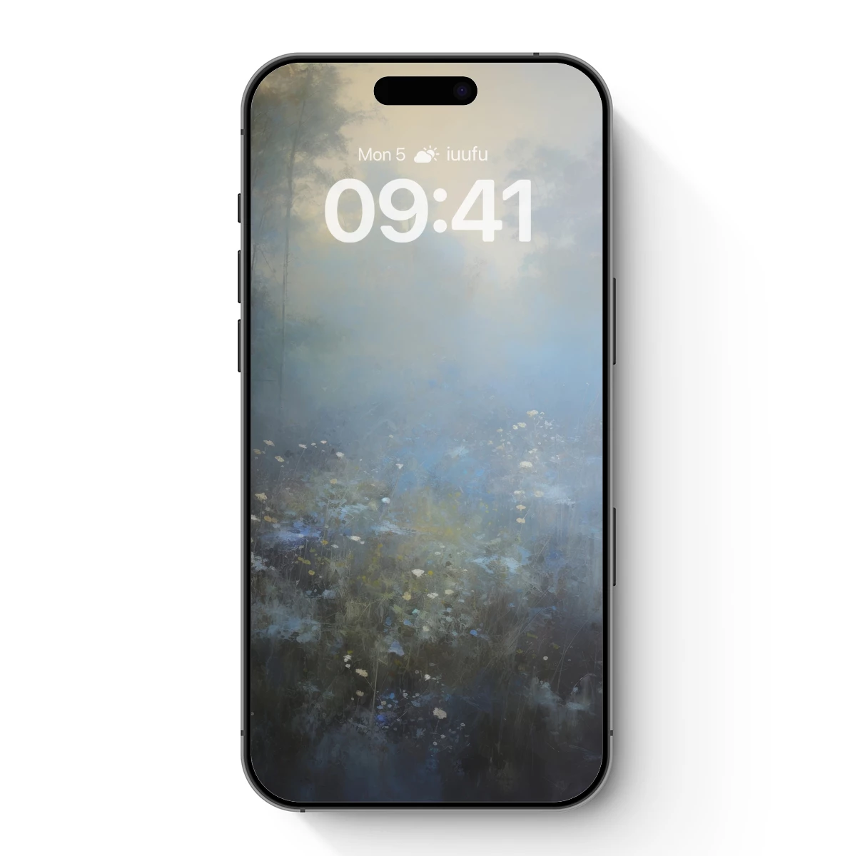 Misty Dawn Meadow: Ethereal Floral Haze