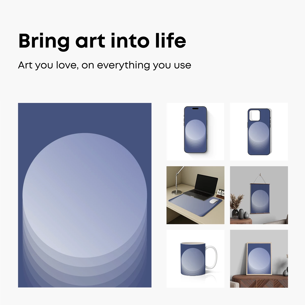 Ethereal Discs: A Study in Gradient Shadows - Image 2