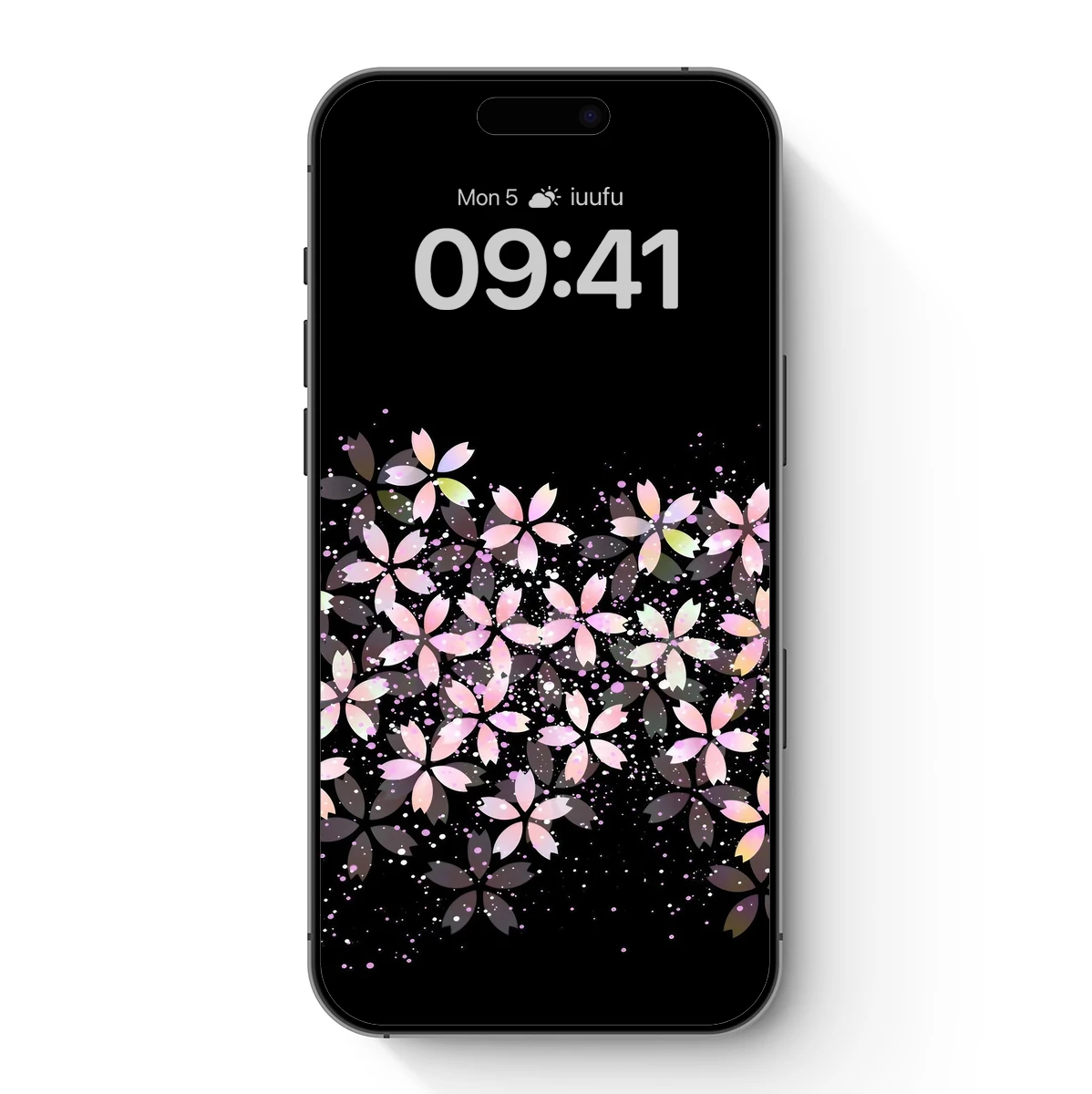 Ethereal Blossoms in Midnight Bloom