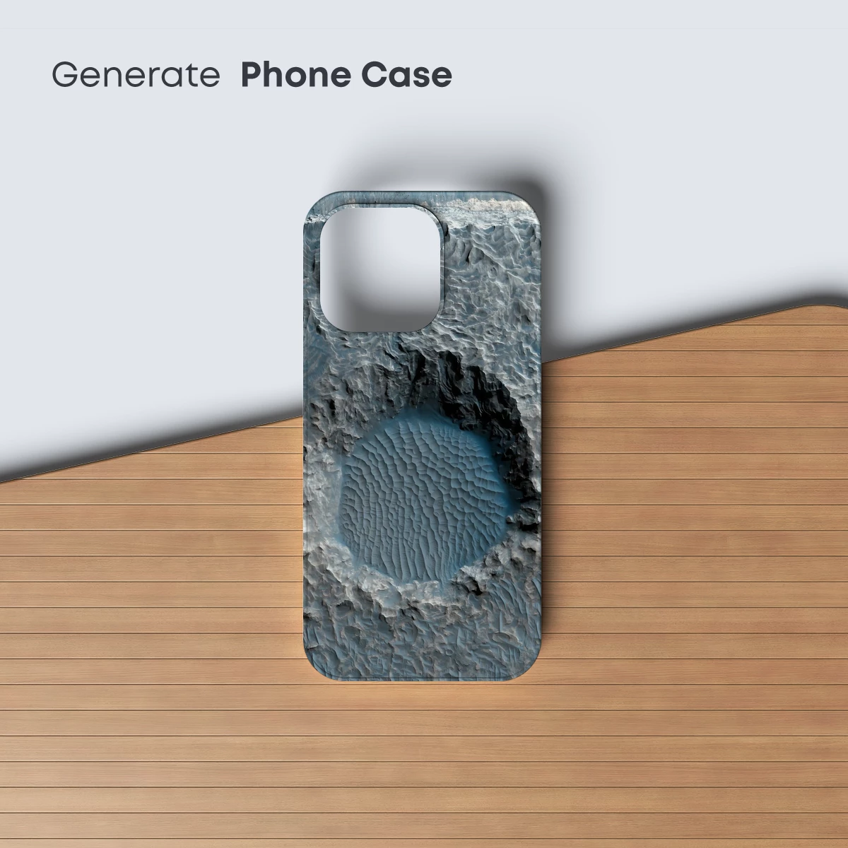 Frozen Crater Elegance: Ice Textures in Harmony - Image 3