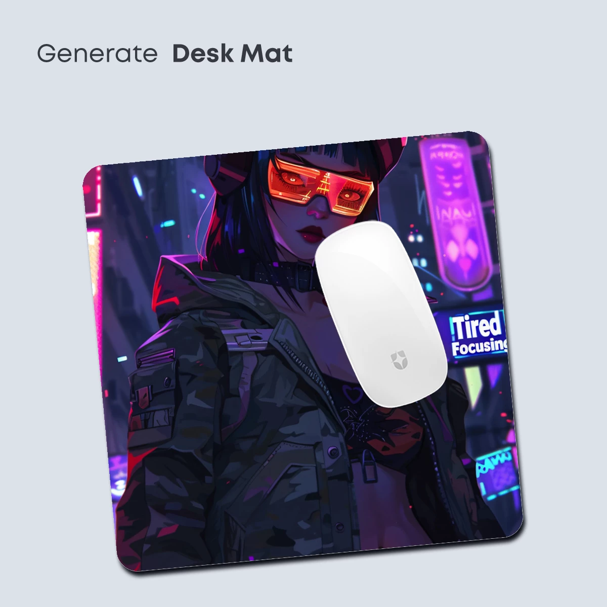 Cyberpunk Warrior: Neon-Glowing Goggles and Urban Camo - Image 4