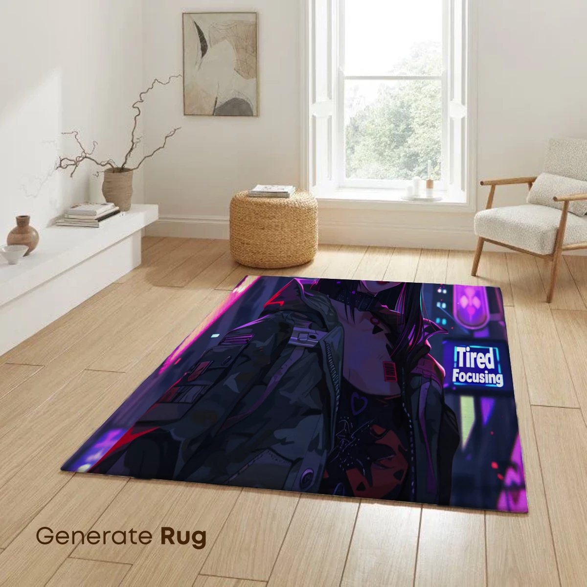 Cyberpunk Warrior: Neon-Glowing Goggles and Urban Camo - Image 6