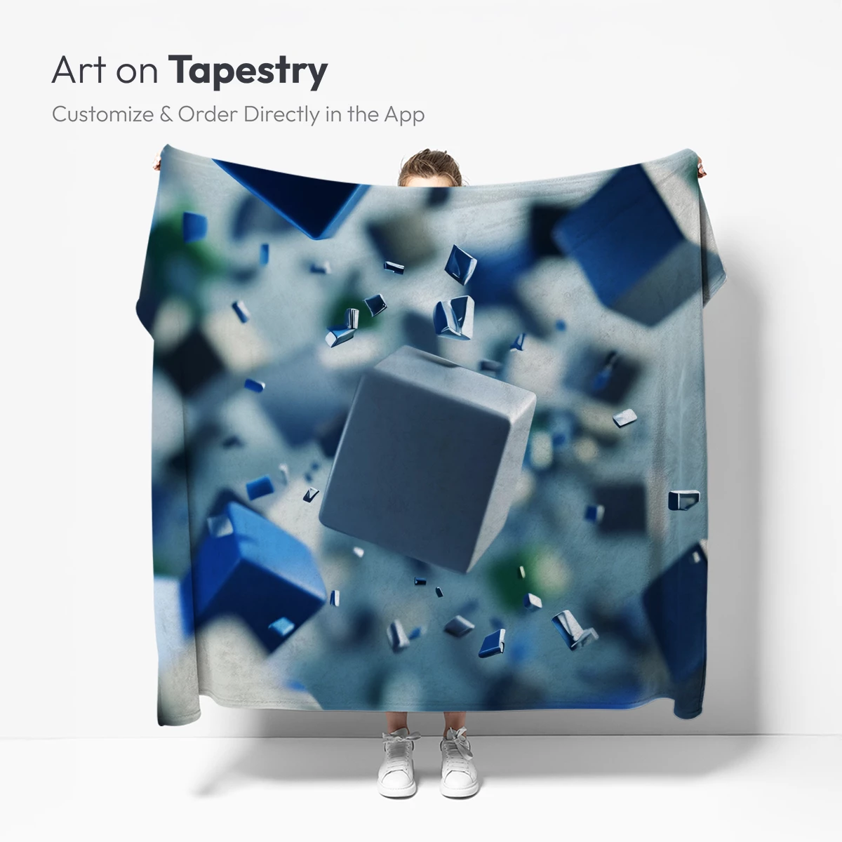 Cubist Chaos: Floating Geometric Dreams - Image 4