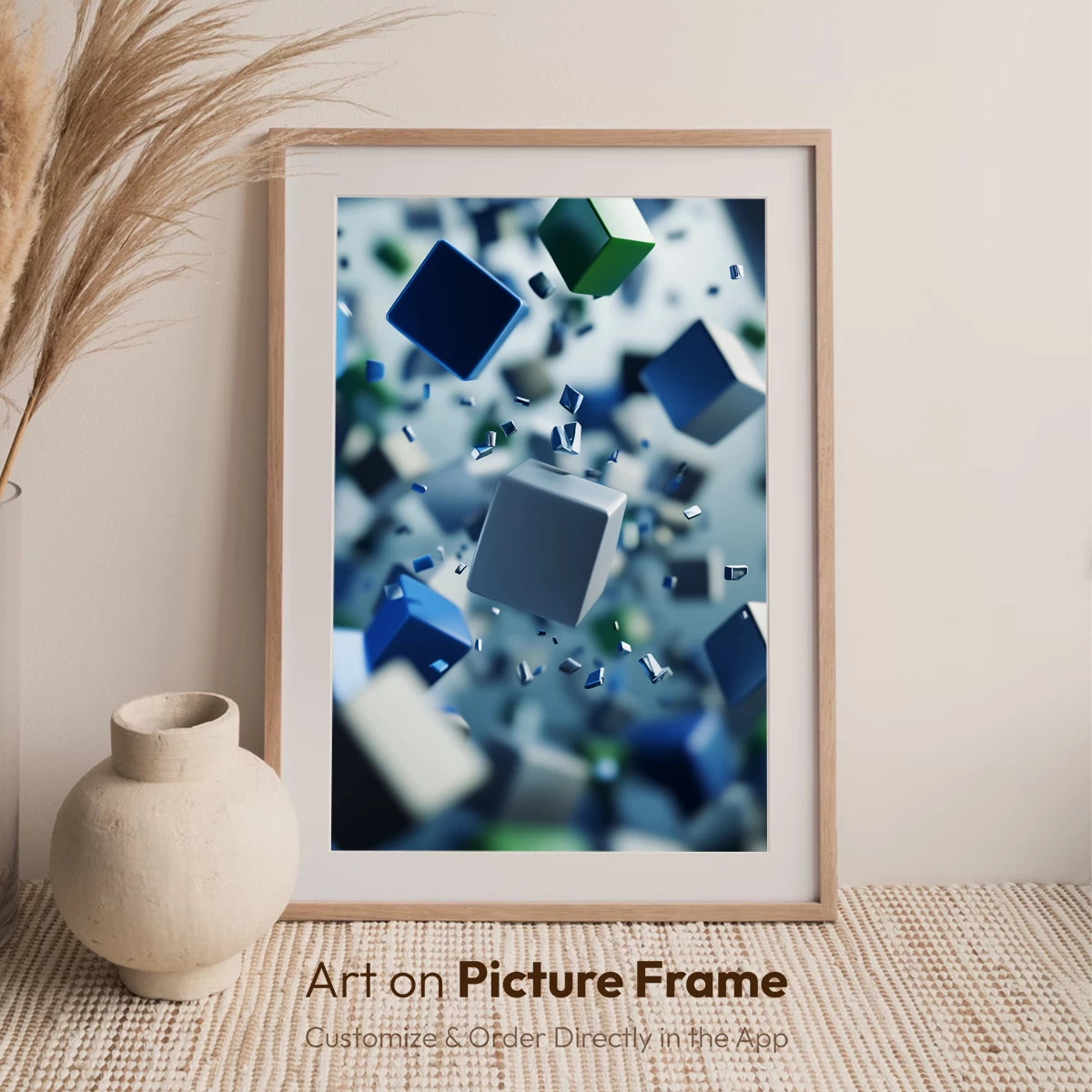 Cubist Chaos: Floating Geometric Dreams - Image 6