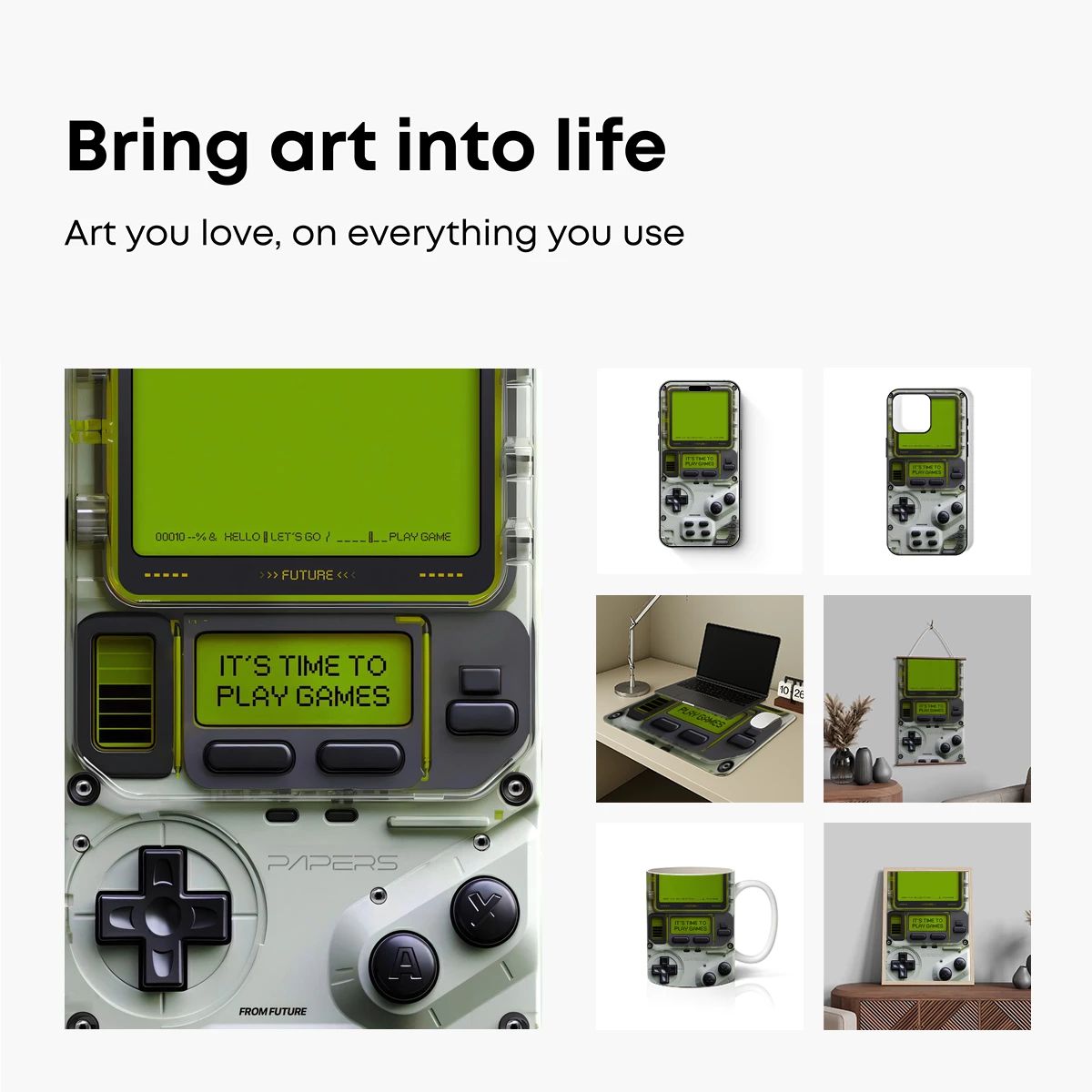 Futuristic Retro Game Console Art - Image 2