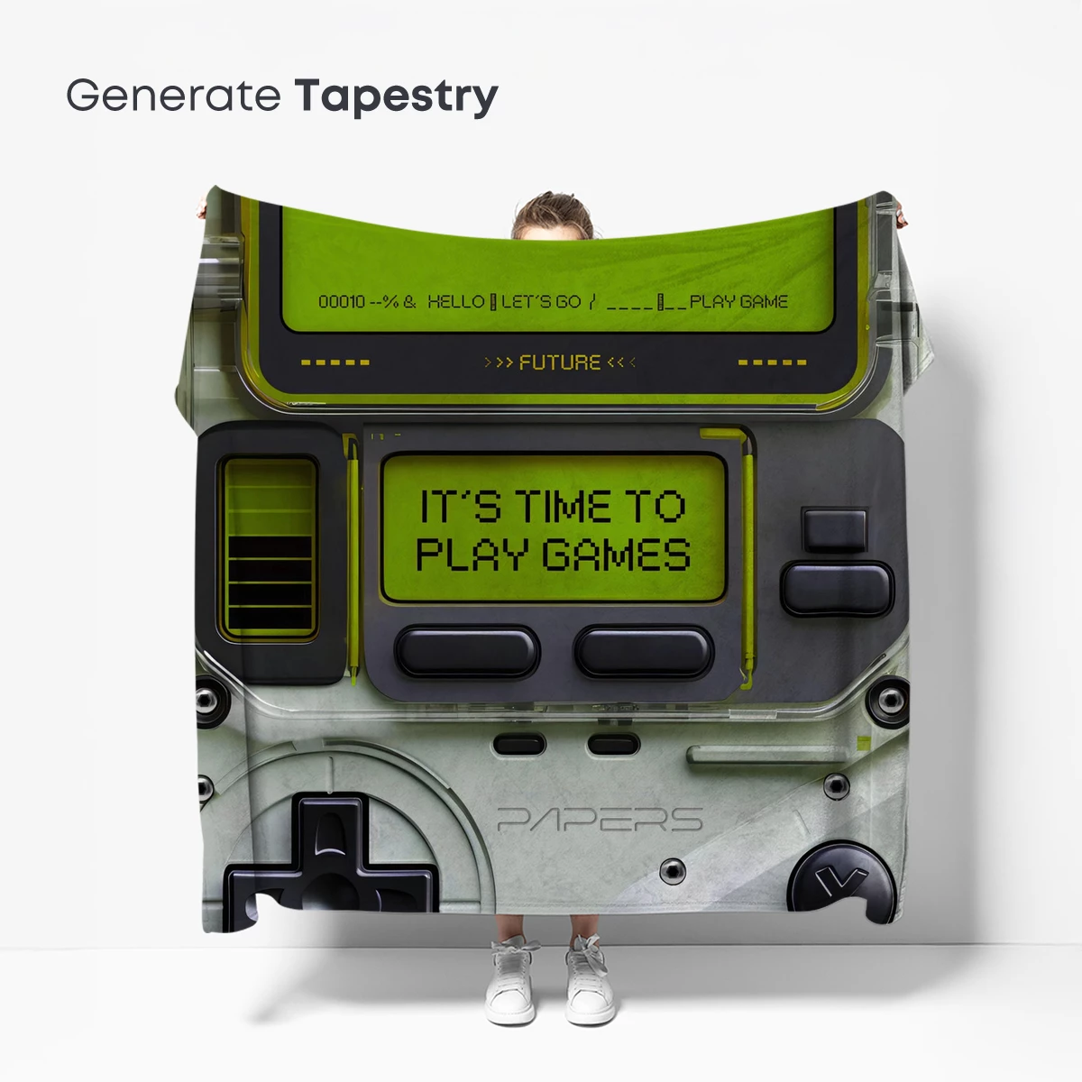 Futuristic Retro Game Console Art - Image 5