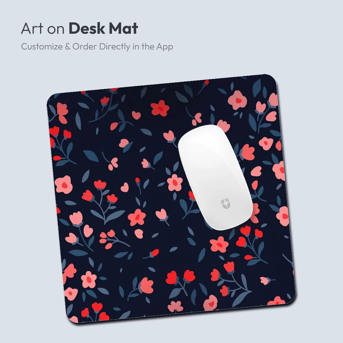 Blossom Nightfall: Floral Whispers in Midnight Blue - Image 4