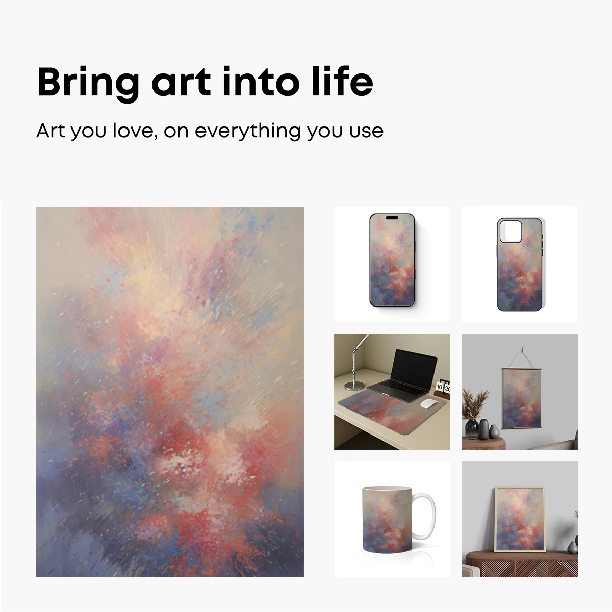 Explosive Canvas: Abstract Color Burst - Image 2