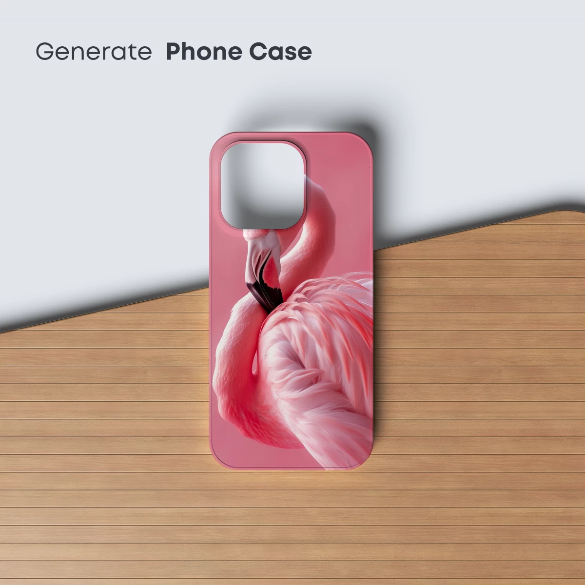 Elegant Pink Flamingo in Monochrome Harmony - Image 3