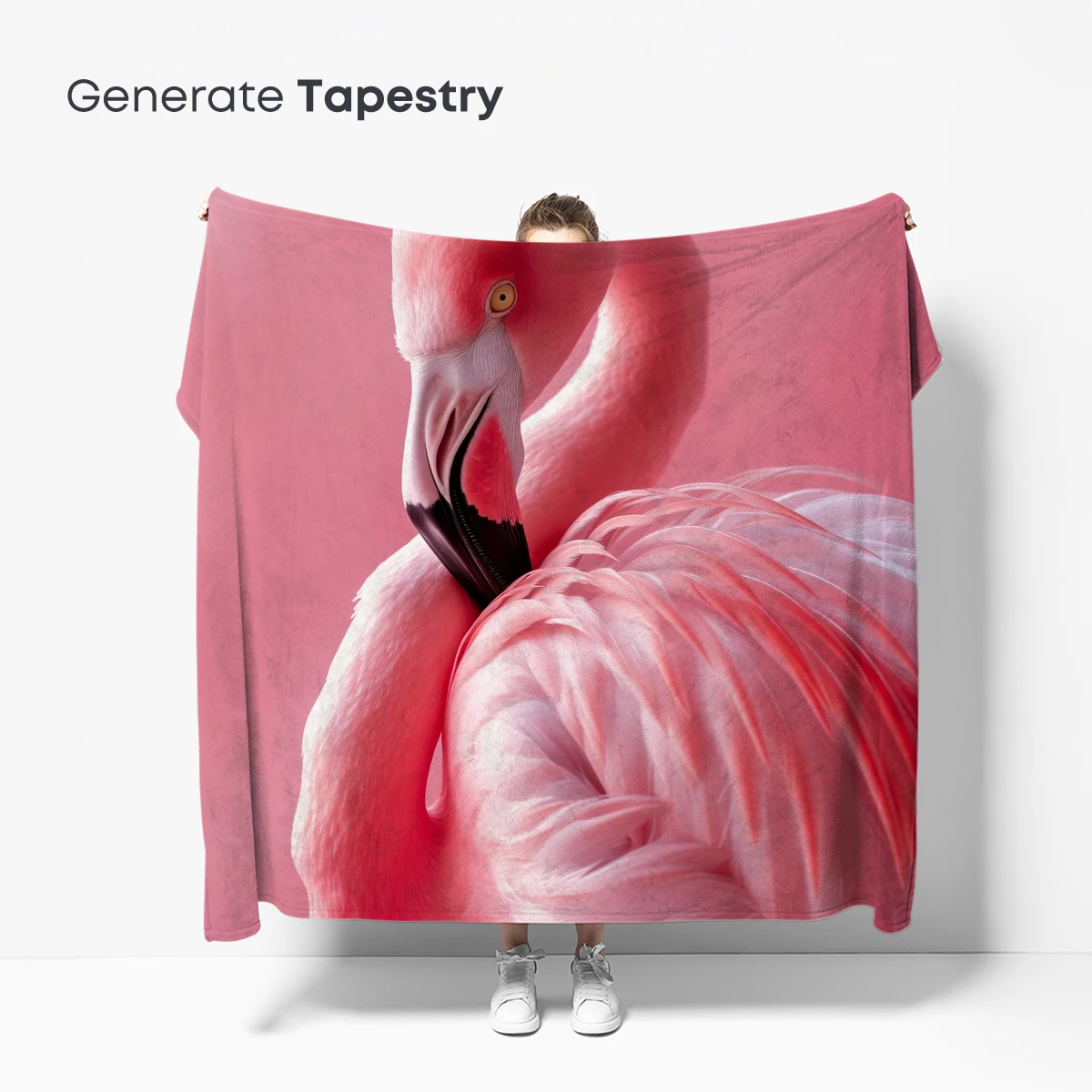 Elegant Pink Flamingo in Monochrome Harmony - Image 5