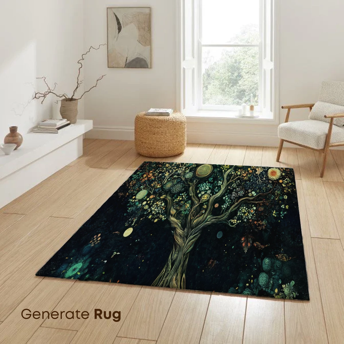 Enchanted Tree of Life: Mystical Floral Fantasy - Image 6