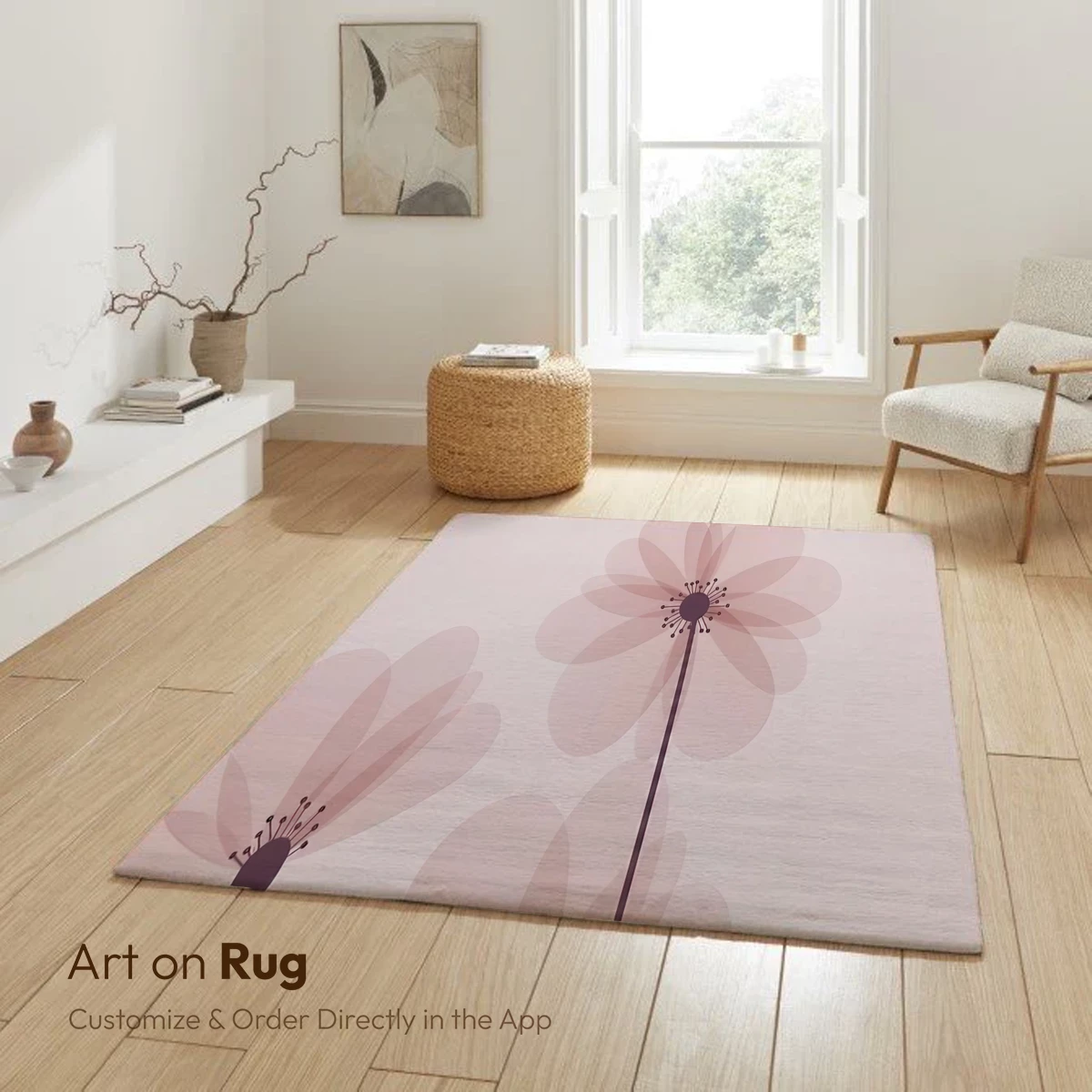 Ethereal Blossoms: Soft Petals in Minimalist Harmony - Image 6