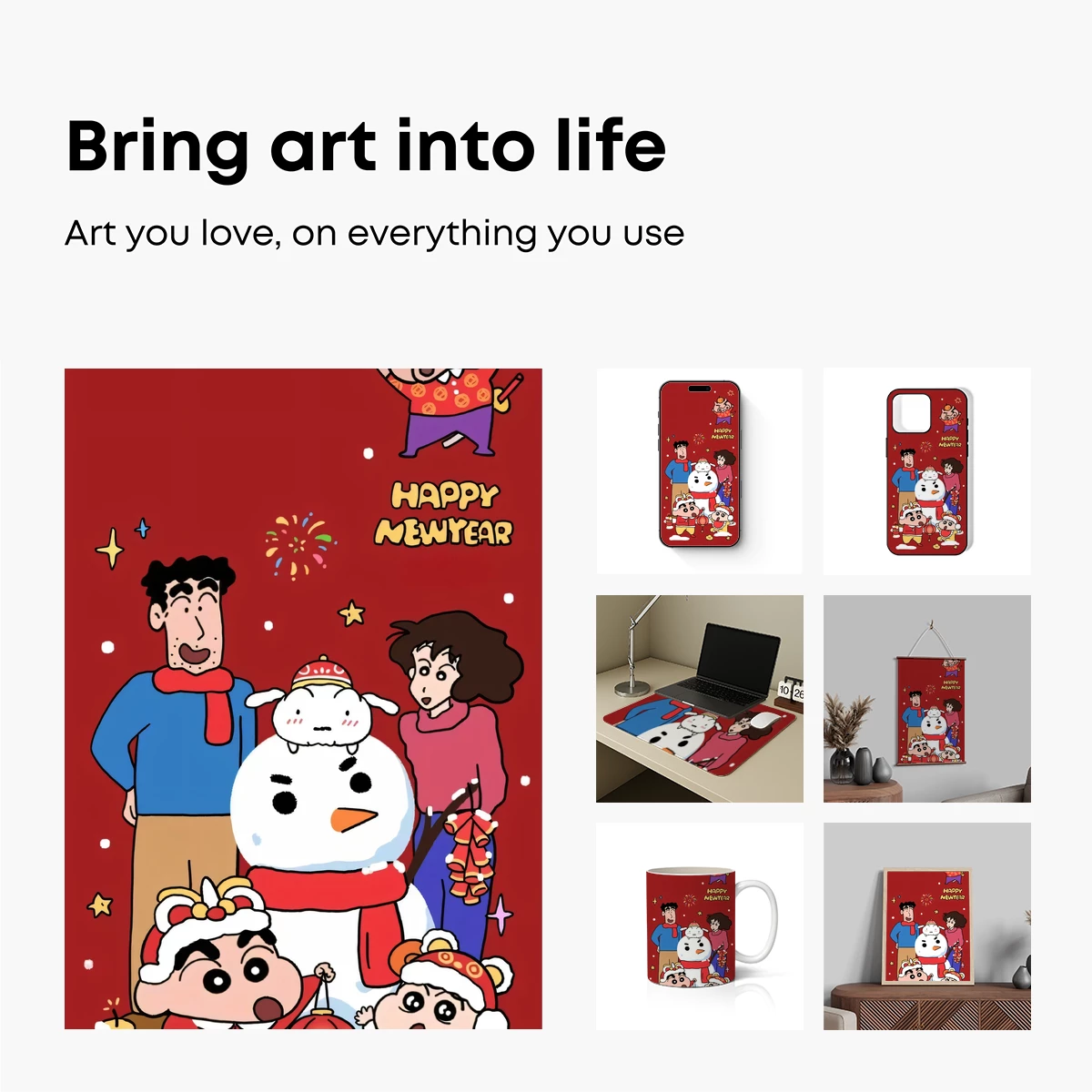 Crayon Shin-chan's Festive Snowman Gathering - Image 2