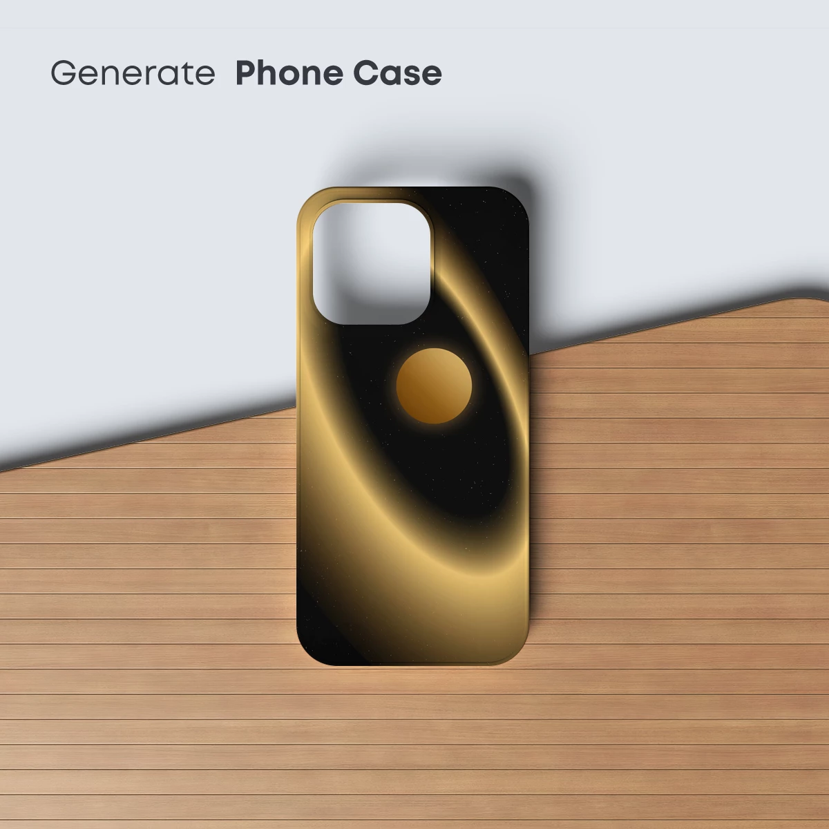 Ethereal Golden Planet with Celestial Ring - Image 3