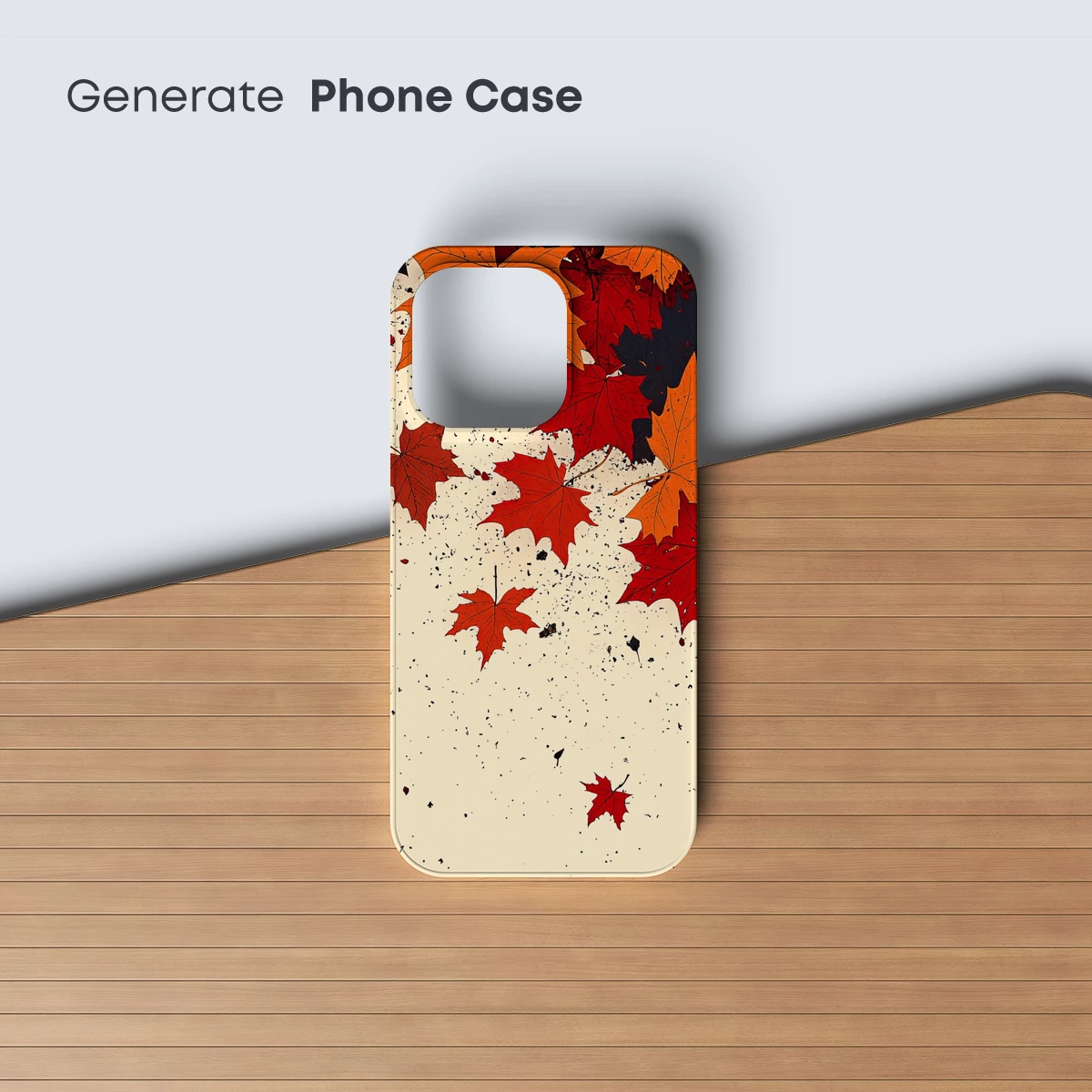 Autumnal Symphony: Falling Leaves in Warm Hues - Image 3