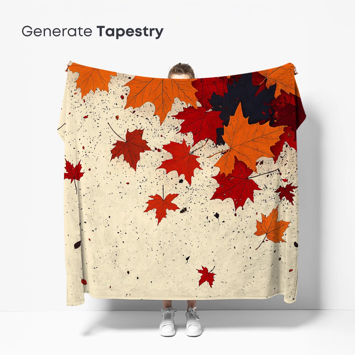 Autumnal Symphony: Falling Leaves in Warm Hues - Image 5