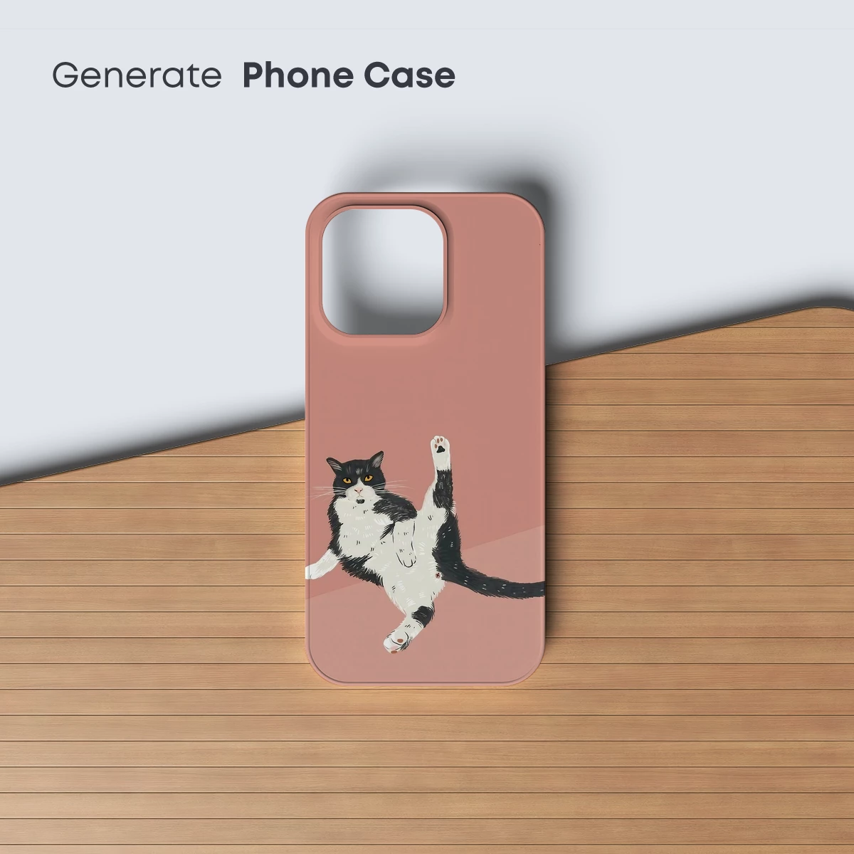 Playful Tuxedo Cat in Mid-Air Leap - Image 3