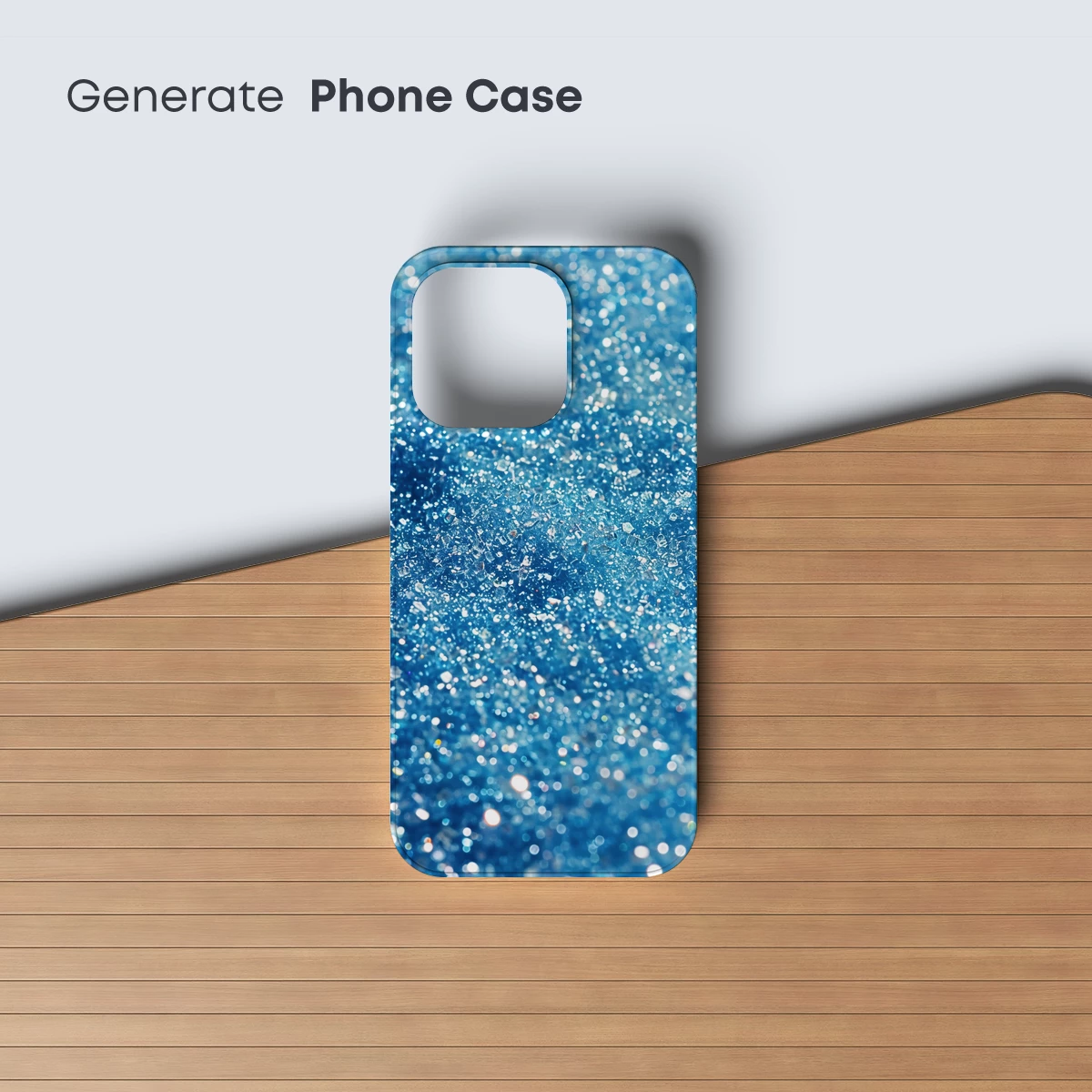 Azure Glitter Symphony: A Textured Dream - Image 3