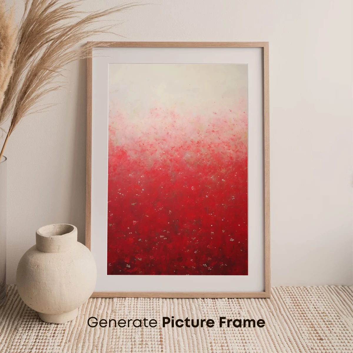 Crimson Mist: Abstract Floral Gradient - Image 7