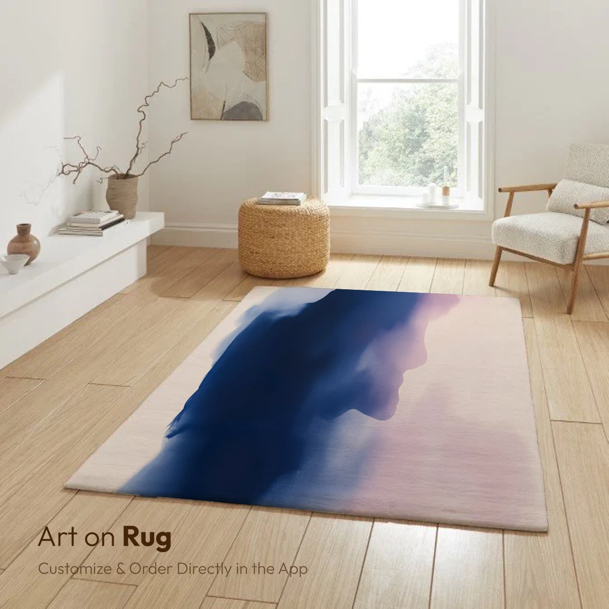 Mystic Profile in Mist: Ethereal Silhouette Art - Image 6